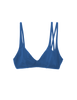 flat image of elias bikini top in fog blue