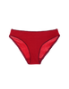 flat of red cotton panty