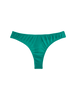 Flat image of green recycled organic cotton thong