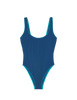 Flat image of blue one piece 