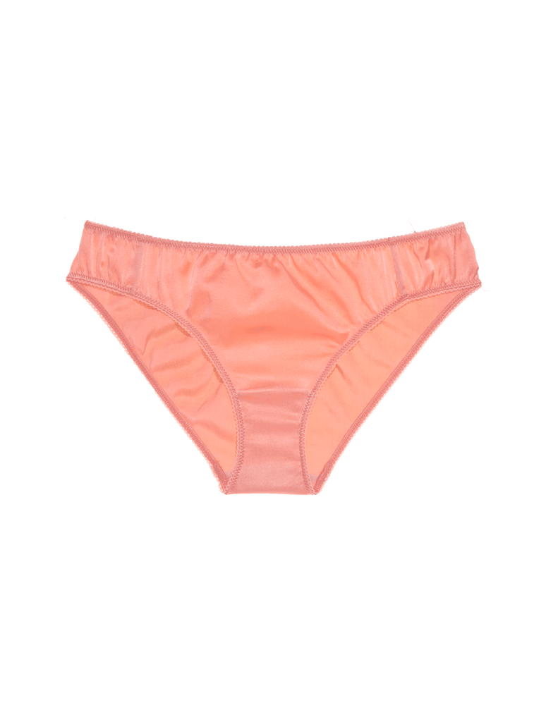 Flat image of silk orange panty