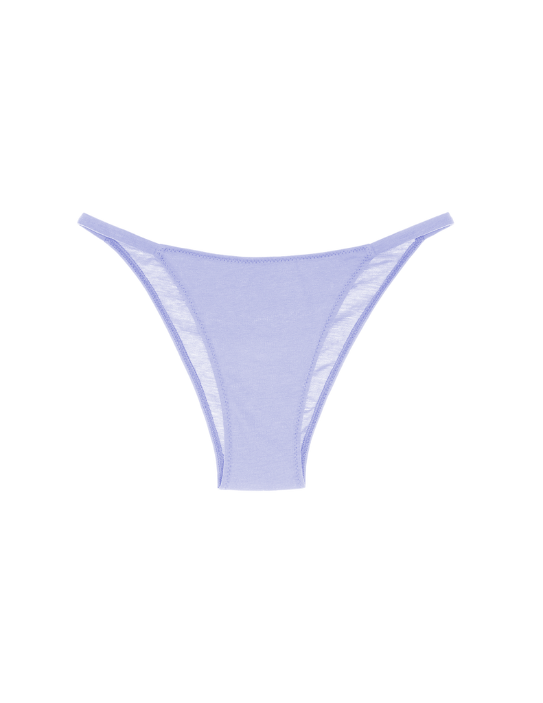 Flat image of light purple/blue panty