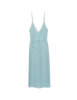 a light blue silk slip dress by Araks