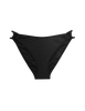 Flat image of black bikini bottom with open sides by Arak