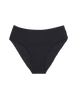 Black high-waisted bikini bottom with high cut legs by Araks