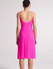 On image of backside of hot pink slip dress 