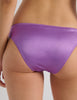 A model in the araks silk penelope bralette and gwyneth panty in viola purple