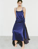 Model wearing Araka vika slip dress in starling