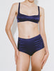 Model wearing Araks Penelope bralette and Vera silk panty in Starling