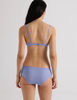 The araks organic cotton antonia bralette and josephine hipster in rococo blue
