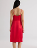 THE ARAKS SILK INGRID SLIP IN SCARLET