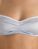 The araks silk quintana bralette and quincy panty in peri blue