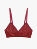 The araks organic cotton antonia bralette in clay red