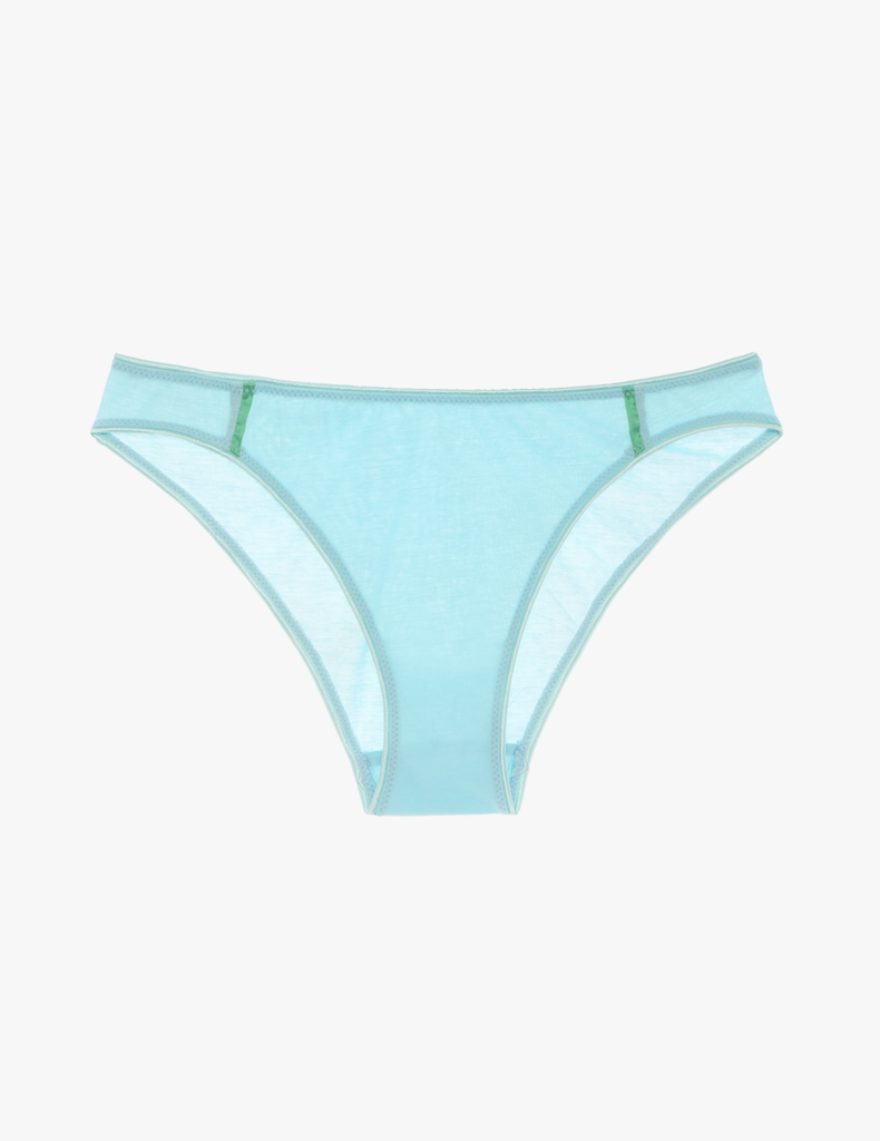 The araks cotton crepe harriet panty in verona blue