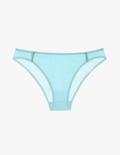 The araks cotton crepe harriet panty in verona blue