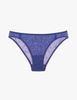 Araks cotton and silk harriet panty in storm blue