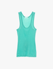 The Araks organic cotton james tank and presley short in glass green