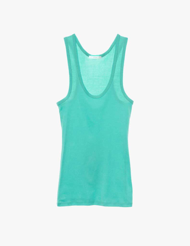 The Araks organic cotton james tank and presley short in glass green