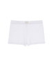 the araks 100% organic cotton presley shorts in white