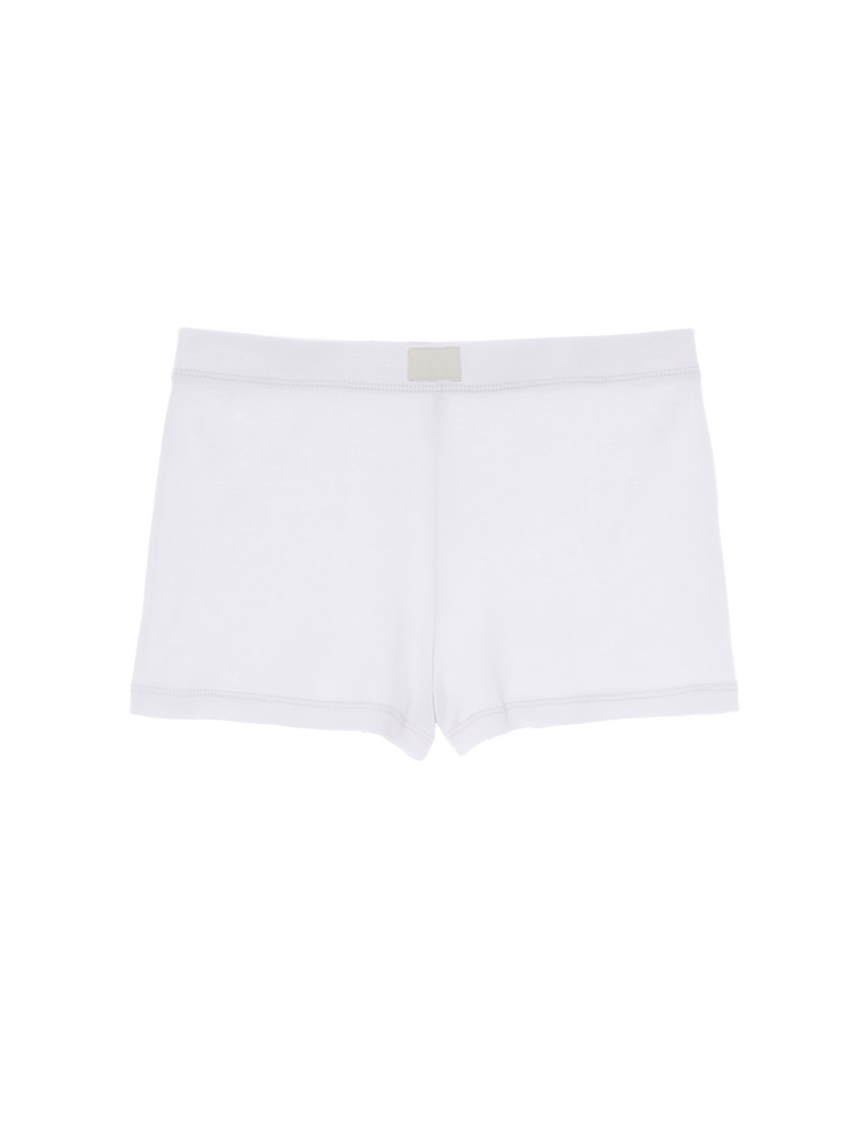 the araks 100% organic cotton presley shorts in white