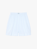 the 100% cotton araks rose boxer in silver lurex stripe