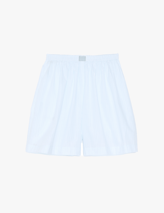 Rose Boxer Lurex Silver Stripe