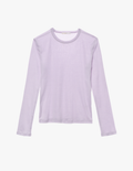 the araks organic cotton sabine long sleeve in fairy lavender