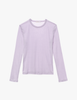 the araks organic cotton sabine long sleeve in fairy lavender