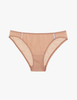 The araks cotton and silk harriet panty in brulee brown