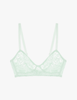 The araks french lace tamara bralette in caledonia green