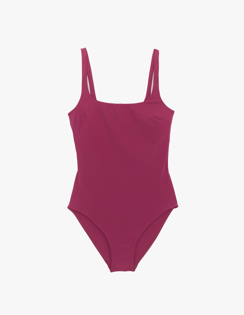 The araks natalie one piece in cerise red