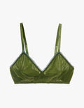 Araks Antonia bralette in Moss on an off-white background