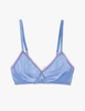 The araks organic cotton antonia bralette in rococo blue