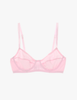 The araks organic recycled cotton beau underwire bra in confection