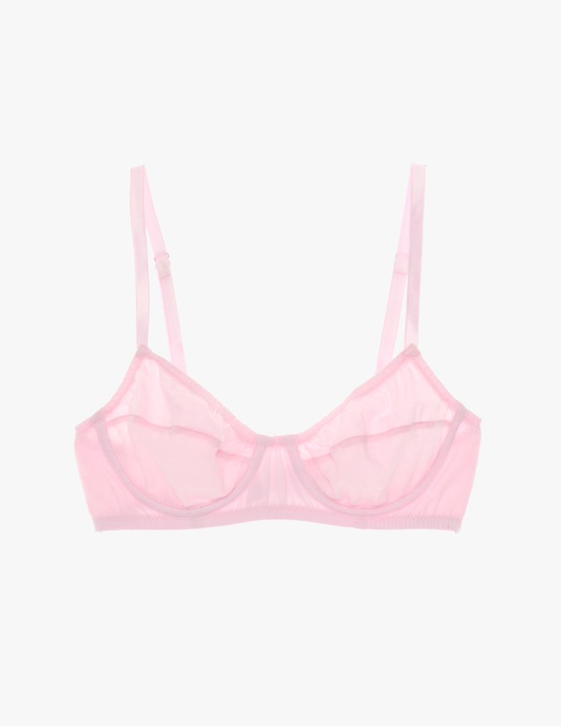 The araks organic recycled cotton beau underwire bra in confection