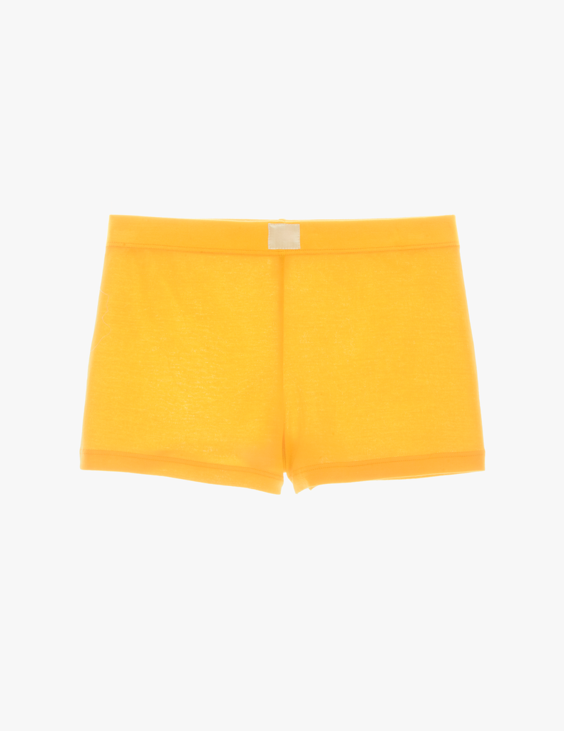 The araks organic cotton presley short in pomelo yellow
