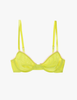 araks organic cotton sofia underwire bra in electric yellow