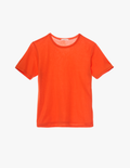 The araks organic cotton tavi short sleeve in marmalade orange