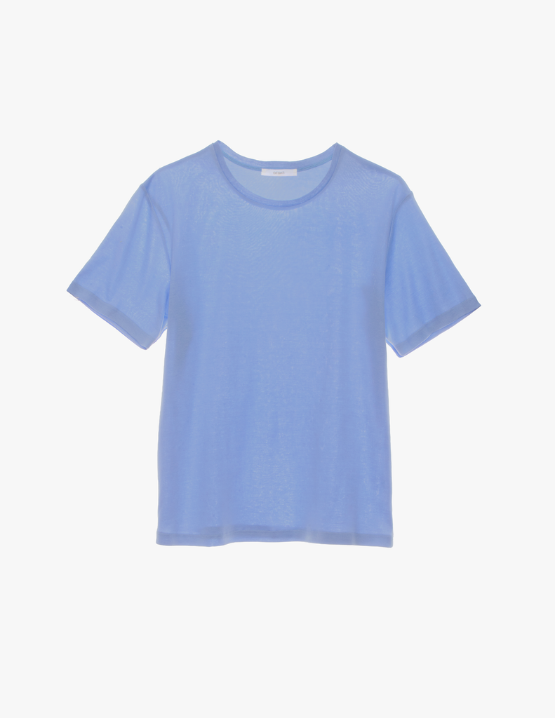 The araks organic cotton tavi short sleeve in rococo blue