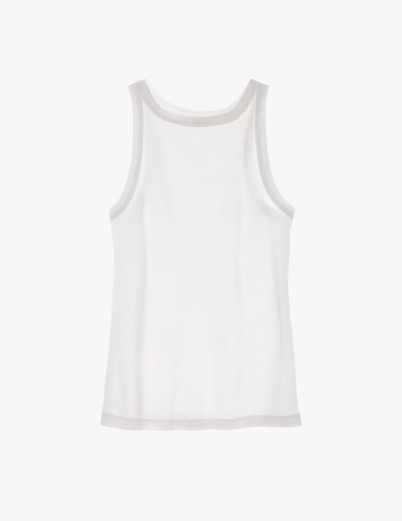 The araks organic cotton uki tank in white