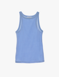 The araks organic cotton uki tank in rococo blue