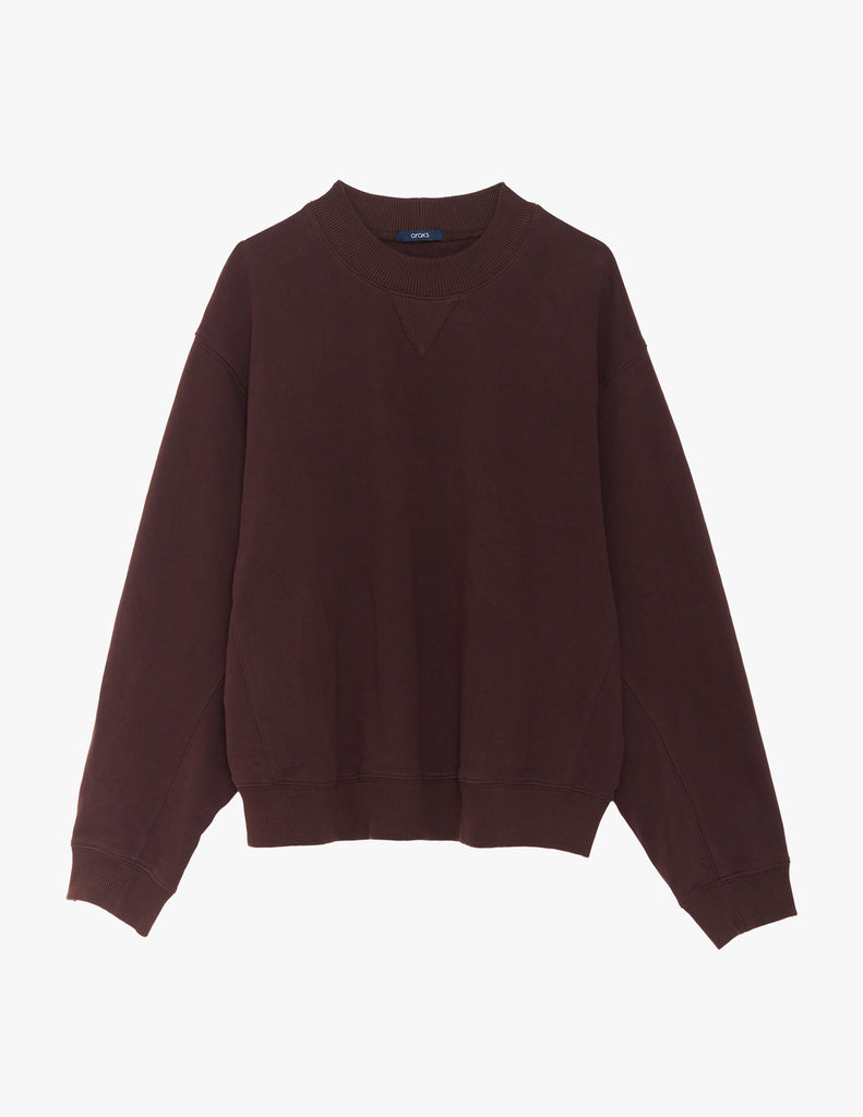 A flat lay image of the Araks Valerie crew neck in the shade Mill. 