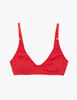 The araks recycled cotton briar bralette in scarlet red
