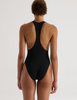 A model in the araks recycled tate one piece in black