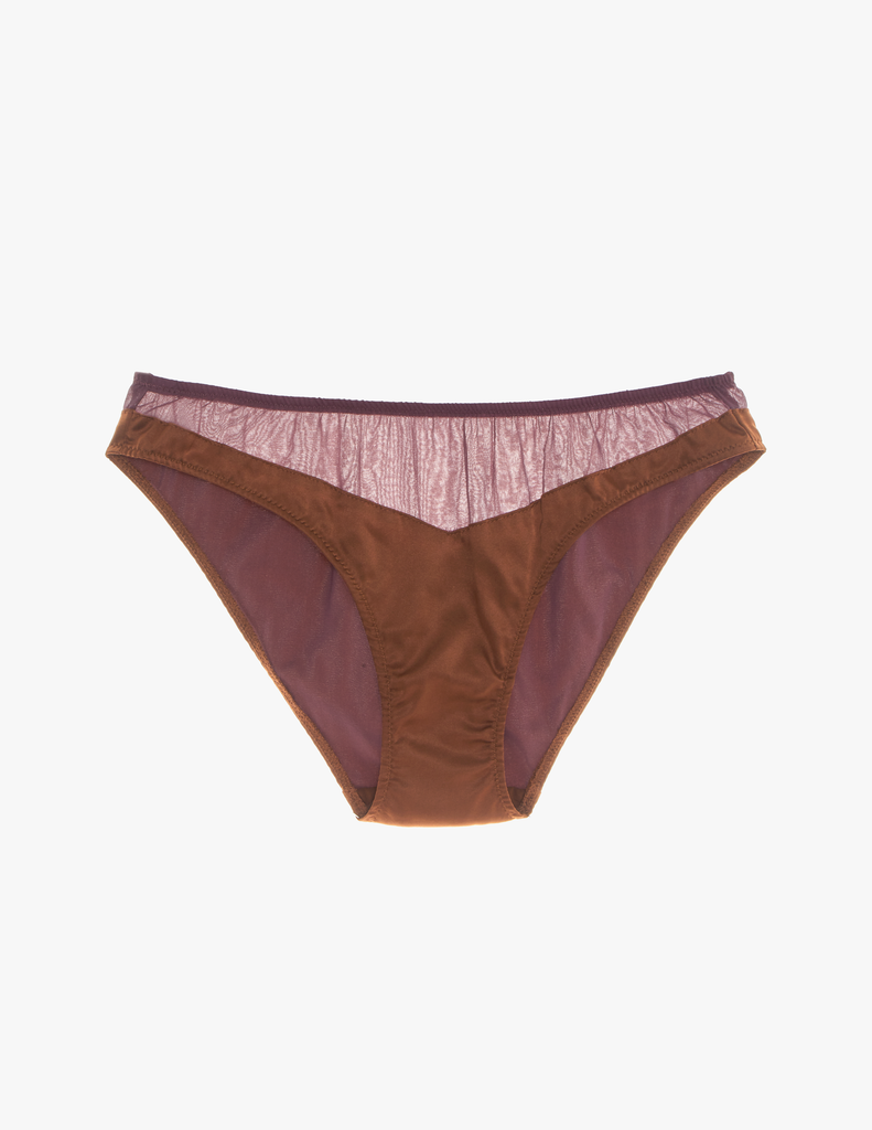 Araks silk aaron panty in noisette brown