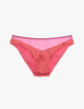 The araks silk charmeuse aaron panty in tart pink