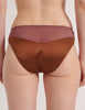 The silk aaron panty in noisette brown