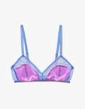 The araks silk charmeuse beatrice bralette in viola purple