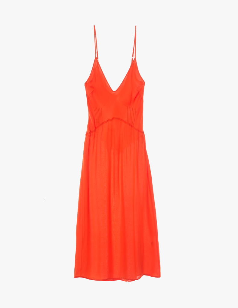 A model in the araks cadel slip in marmalade