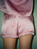 The araks silk charmeuse tia boxer in mauve pink